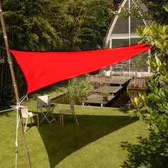 Lona parasol impermeable triangular - rojo